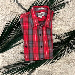 JCREW RED TARTAN FALL SHIRT